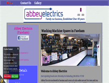 Tablet Screenshot of abbeyelectrics.net